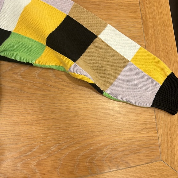 Joshua Sanders Smiley Face Multicolour Patchwork Sweater - Picture 3 of 5